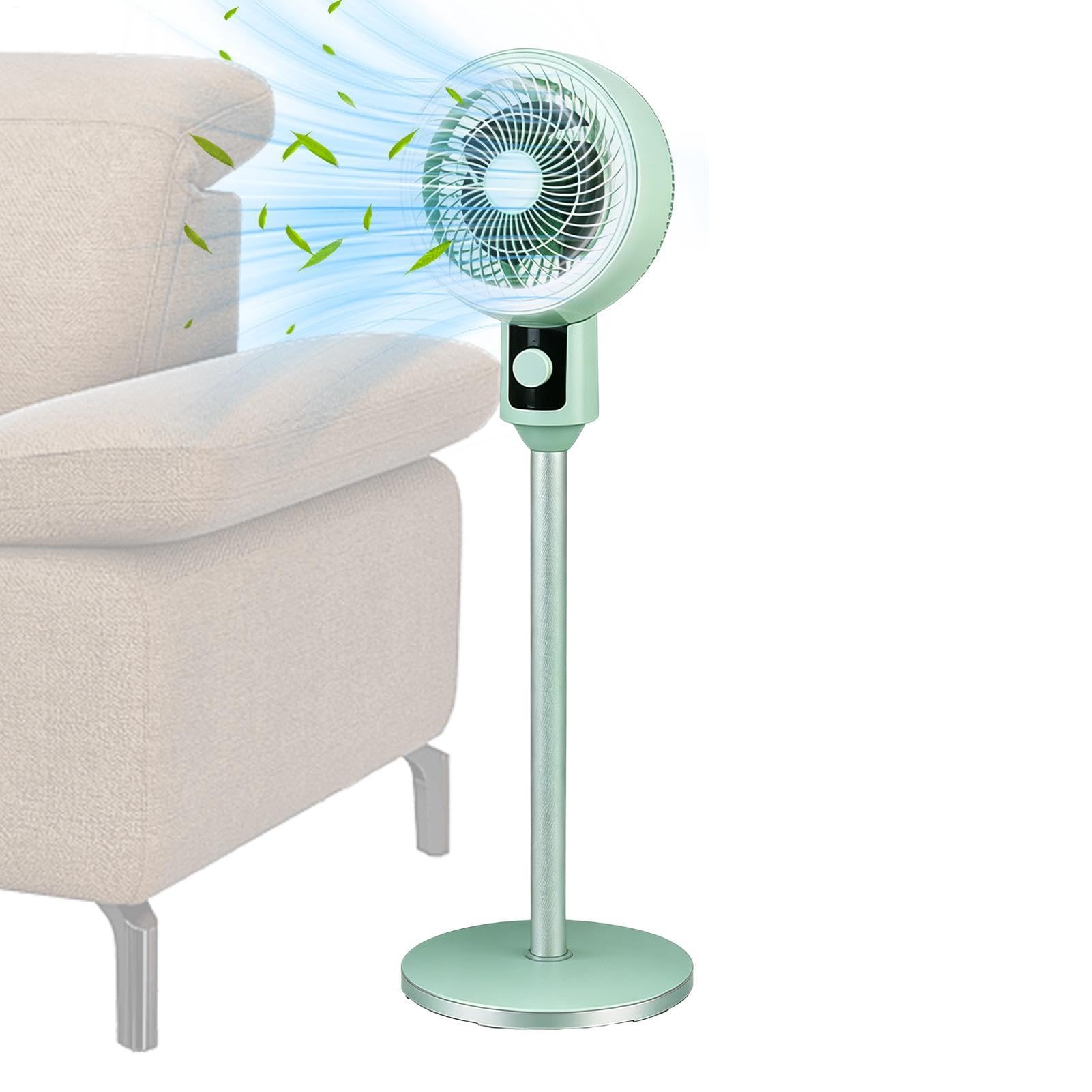 Ventilador de pie 3 Velocidades, Silencioso y Altura Ajustable | Ventilador de pie para dormitorio Para oficina en casa, dormitorio, sala de estar, dormir, siesta, descanso y trabajo