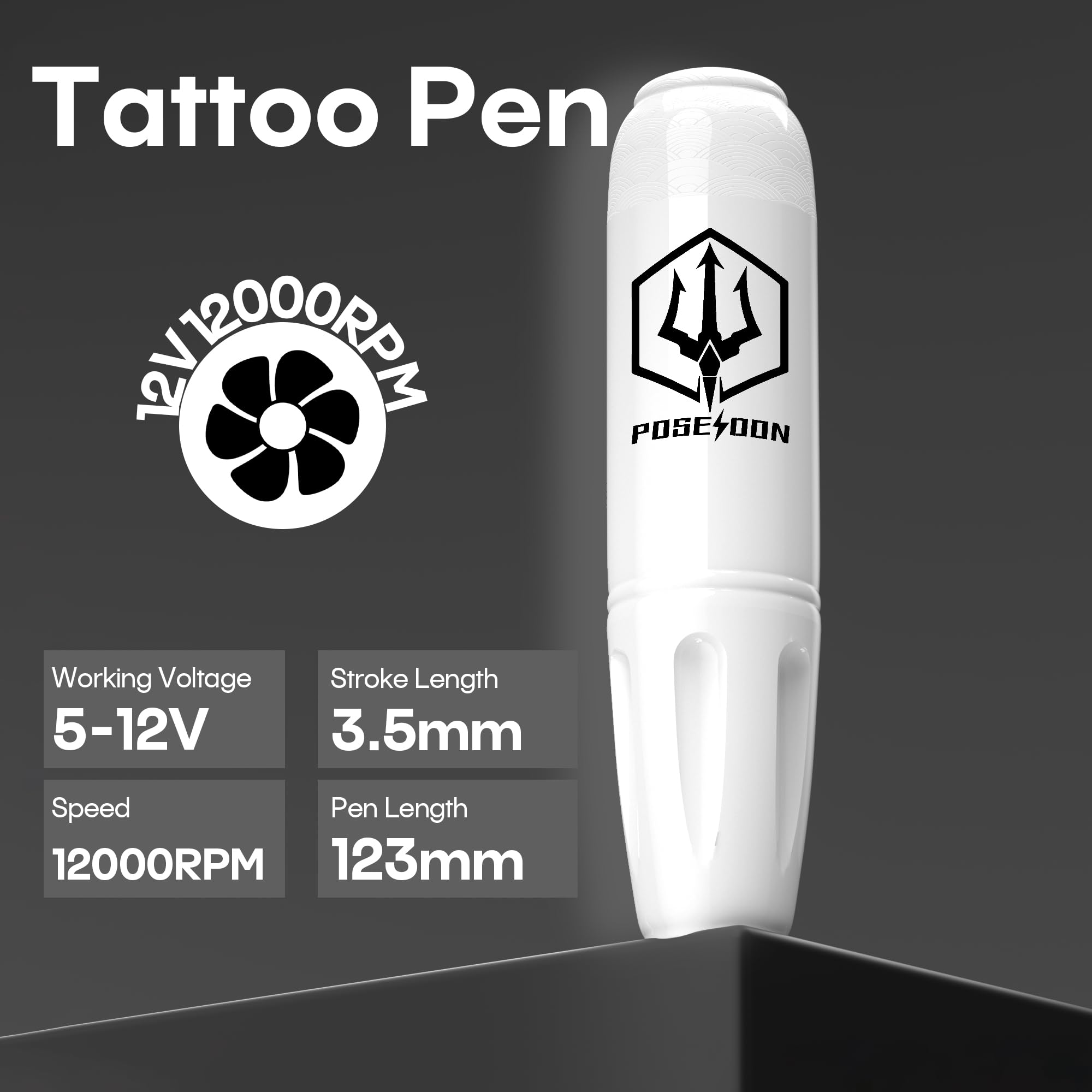 Amazon.com: POSEIDON Wireless Rotary Tattoo Machine Kit with 20