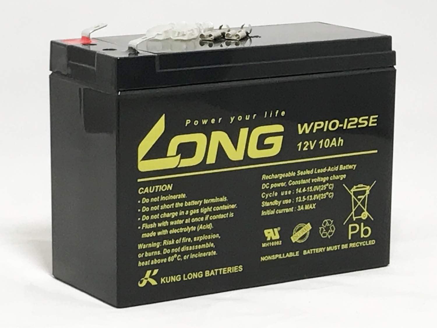 Amazon | LONG 12V 10Ah 高性能シールドバッテリー【高耐久
