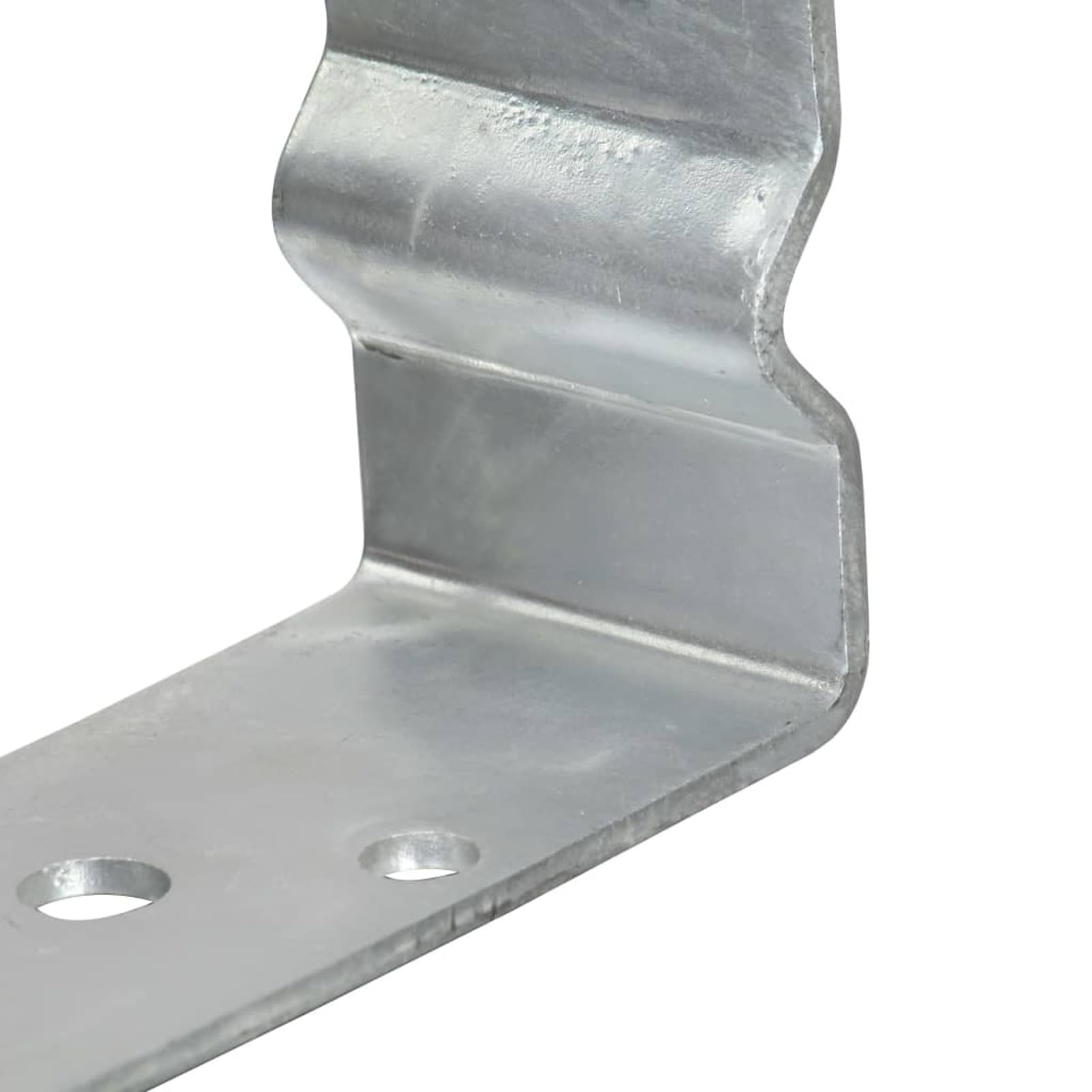 ShGaxin Anclajes de Valla 6 uds Acero galvanizado Plateado 14x6x15 cm