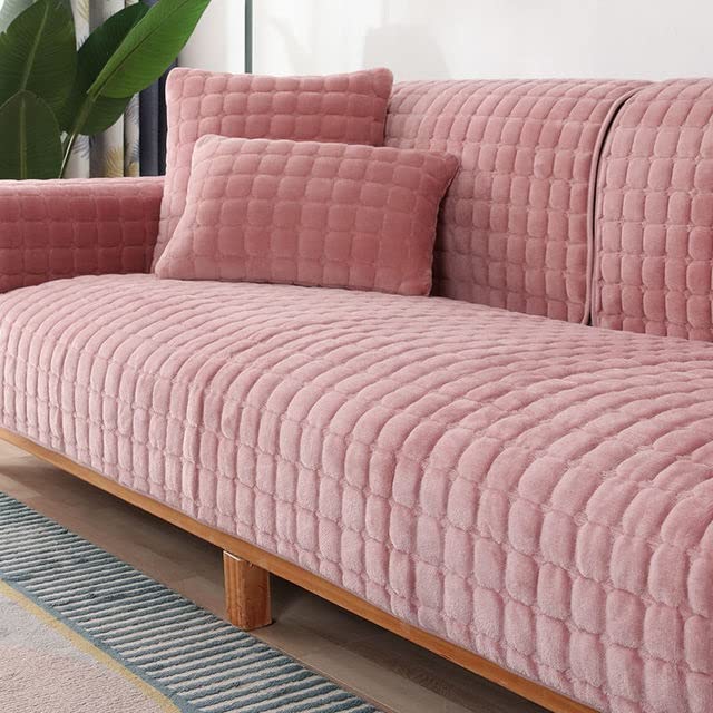 Sofa Slipcover Corner 3/2/1/4 Seater Sofa Cover L Shape Couch Cover Velvet Thick Sofa Protector Anti-slip Reversible Quilted Corner Slipcovers Washable for Sectional Couch ( Color : I , Size : 110x210