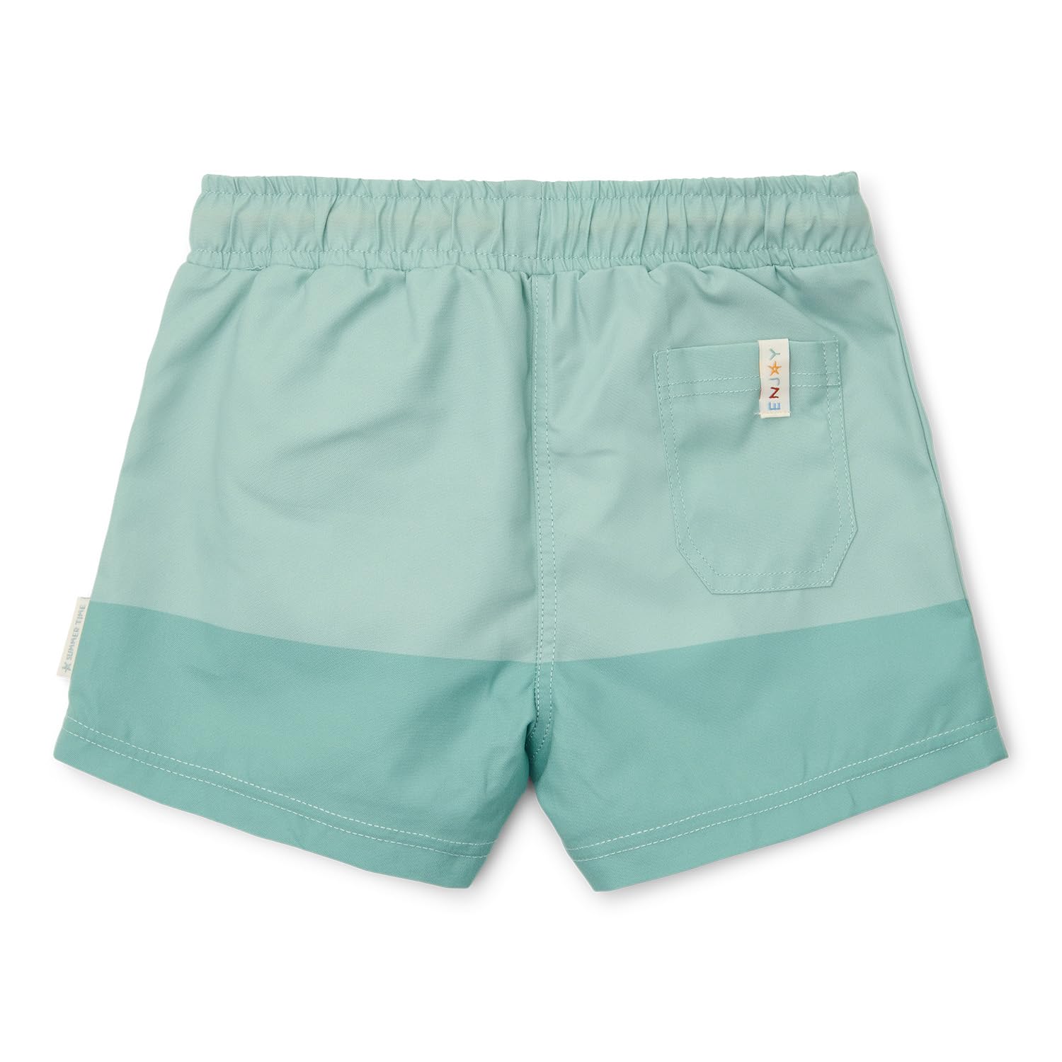 Little Dutch Badeshorts Schwimmshorts Badehose für Baby Junge - Seashells Surf Blue (Gr. 62/68)