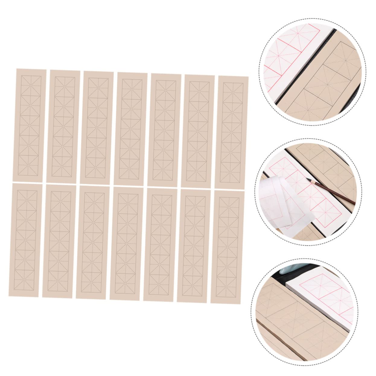 BEBEMOKO Chinese Calligraphy Set 100 Sheets Practice Paper Calligraphy Paper Sheets