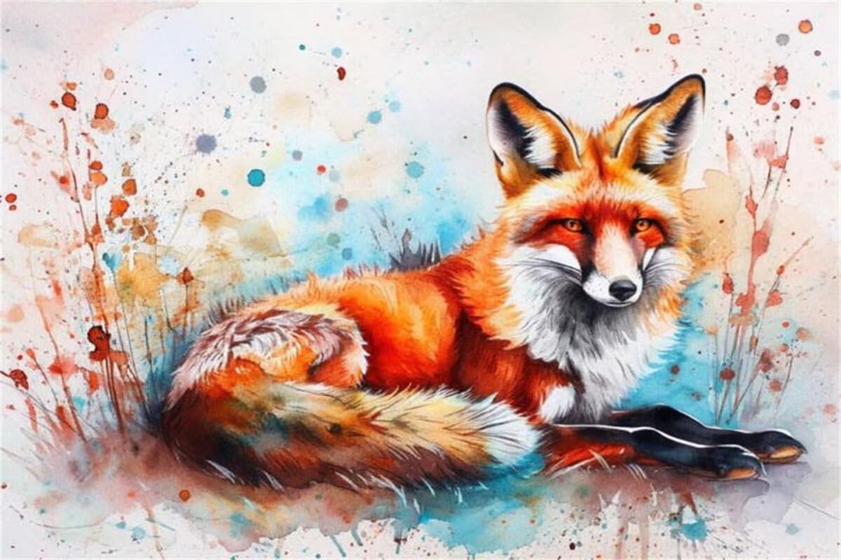 Puzzle 2000 sztuk Lis Puzzle Zwierzę Drewniane Jigsaw, Klasyczne dla dorosłych DiY Gra Wyzwanie Idealnie pasują między nimi literami z tyłu Wysokiej jakości układanki dla dzieci dorosłych wiek 14 lat