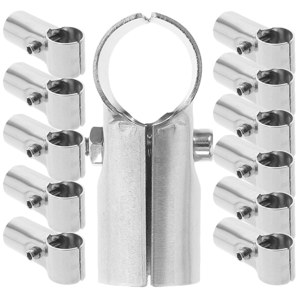 Abrazadera en T de 25 mm para vallas y rieles con conector de postes