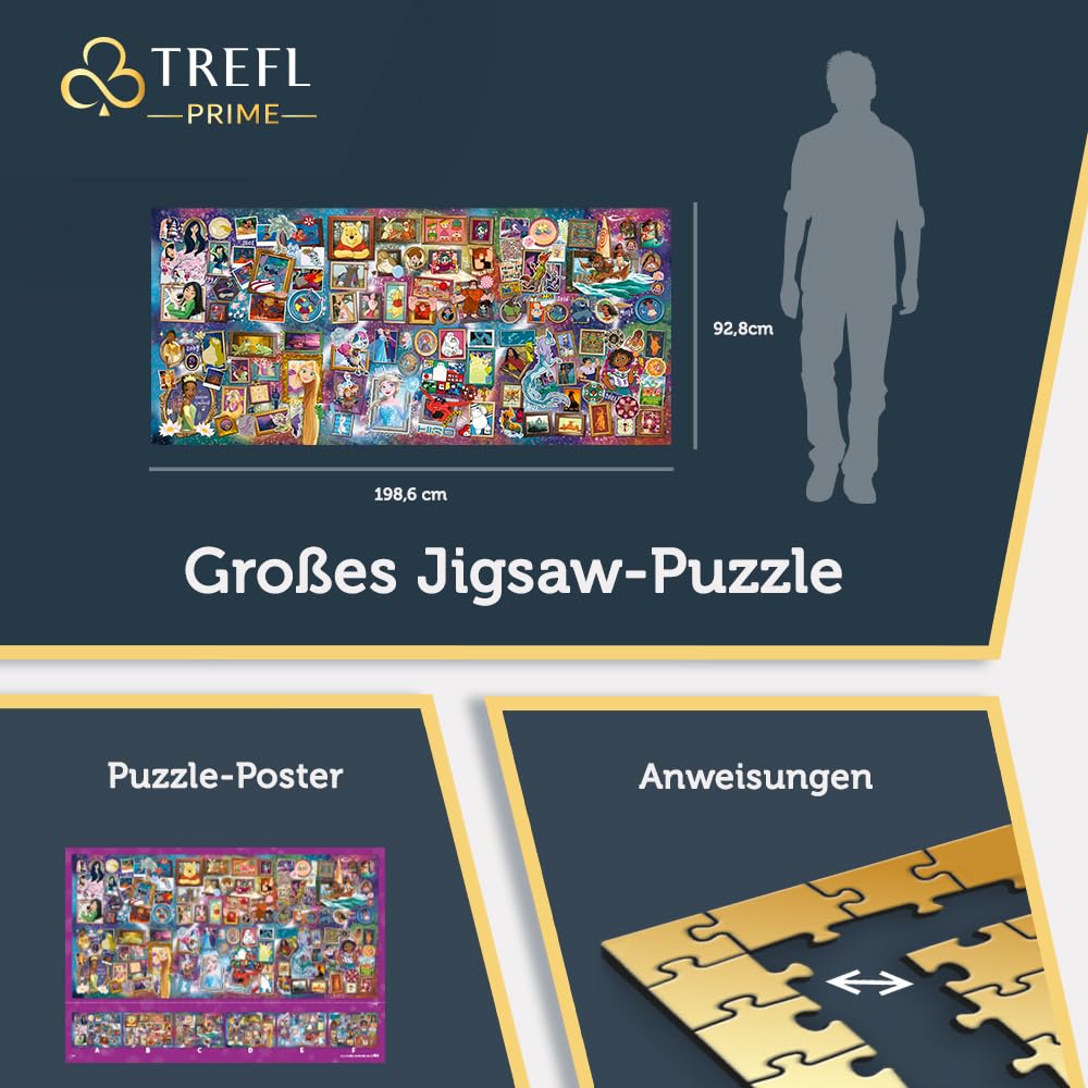 Trefl Prime - Puzzle UFT: The Greatest Disney Collection vol.2 – 9.000 Teile, Disney-Figuren, großes Puzzle, besonders Dicke Pappe, für Erwachsene und Kinder ab 15 Jahren