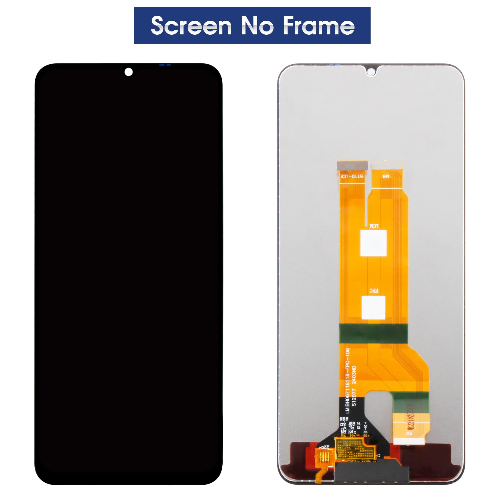 Pantalla LCD De Repuesto Para Realme Note 60 RMX3933 – Kit De Montaje Para Reparar Pantalla Rota O Con Fallos