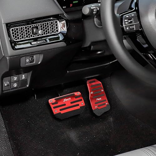 Miniatura 4 de HAOBO Juego de 2 almohadillas antideslizantes para pedal de aleación de aluminio para automóvil, juego de fundas antideslizantes para pedal de