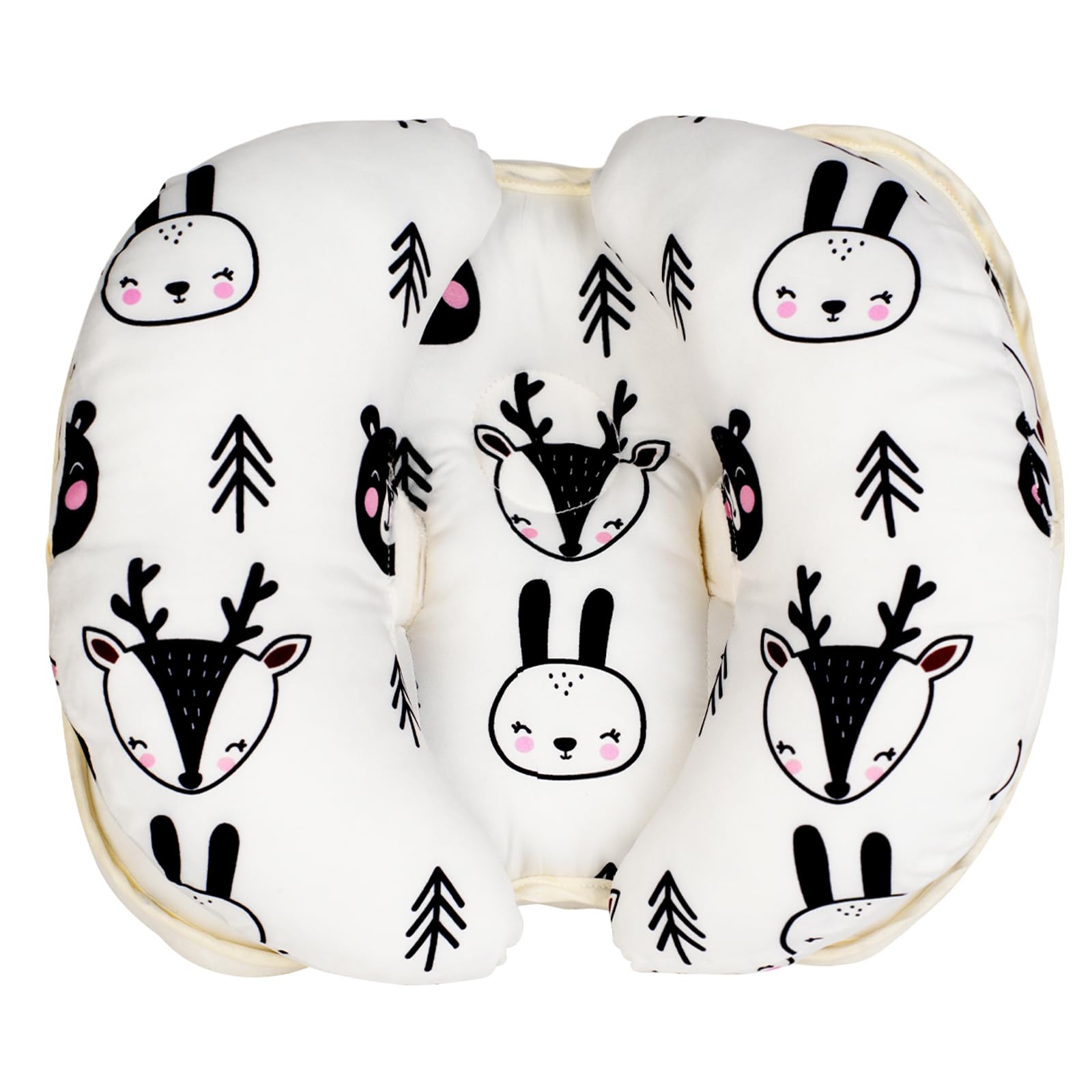 Cuscino Testa Piatta Bambino, Cuscino da Viaggio 2 in 1 per Bambini, a Forma di Banana, Regolabile, Cuscino per Seggiolino Auto, Adatto per Auto, Passeggini
