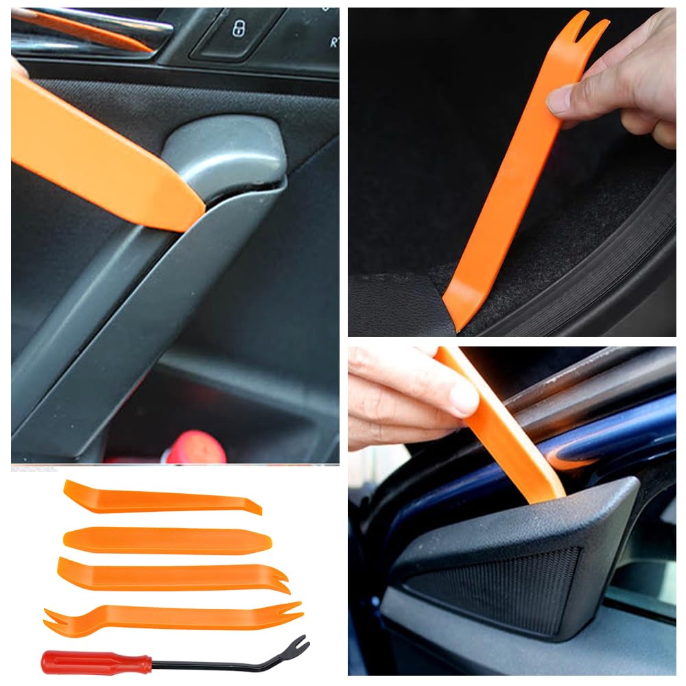 Set di 190 clip di fissaggio per paraurti, paraurti, paraurti e modanature, con rivetti in plastica, universali