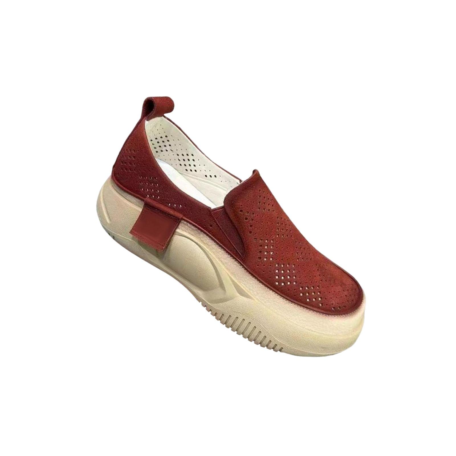 CB®Women's Platform Sneakers Walking Shoes Soft Nonslip Lightweight Sports Shoes 38 Red|Clothing Shoes & Accessories | Womens Shoes | Flats & Oxfords|1 Pair Womens Shoes-image-37