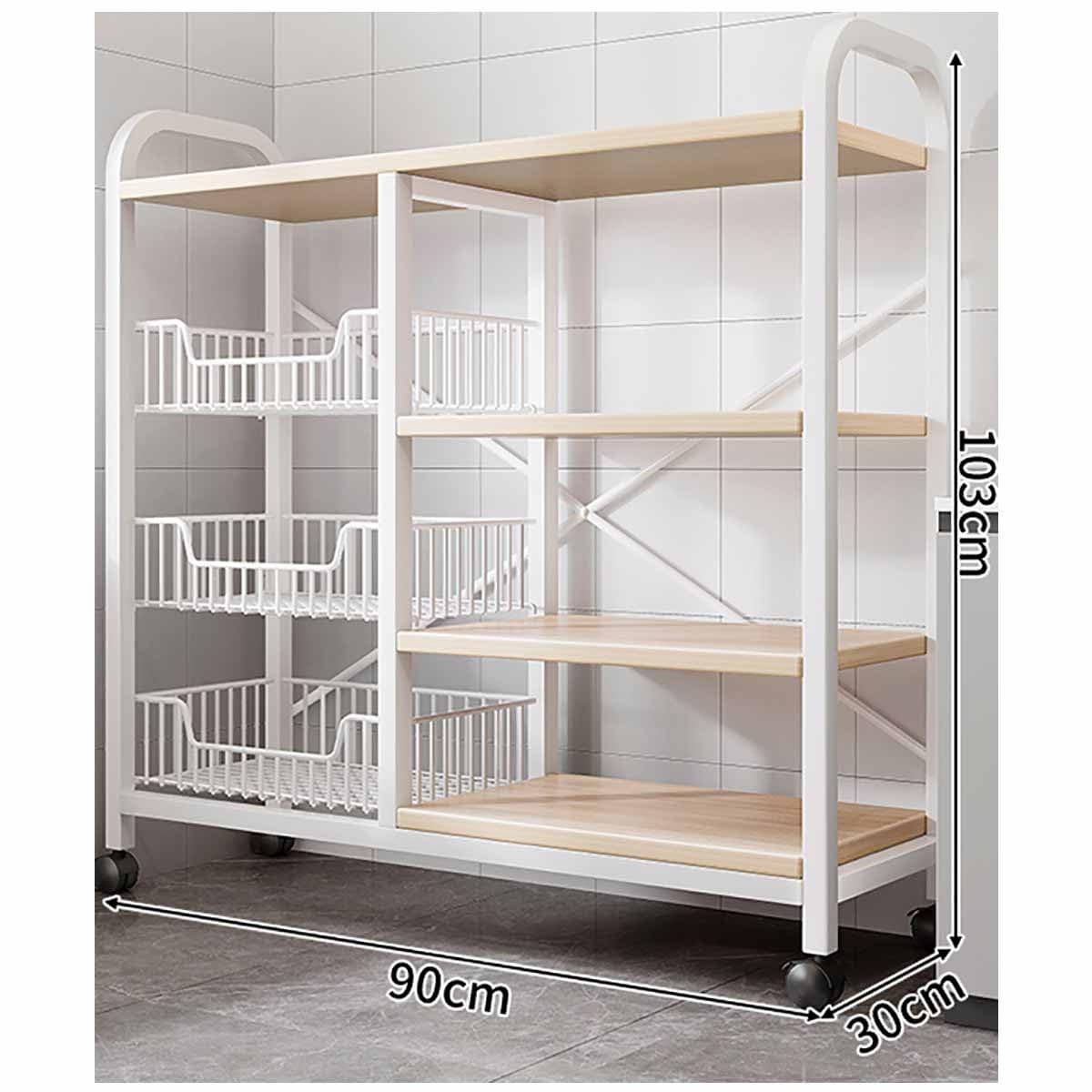 スライド棚 キッチンワゴン レンジ台 オープンラック Amazon.co.jp: レンジ上ラック キッチンワゴン ラック 幅30cm 大型