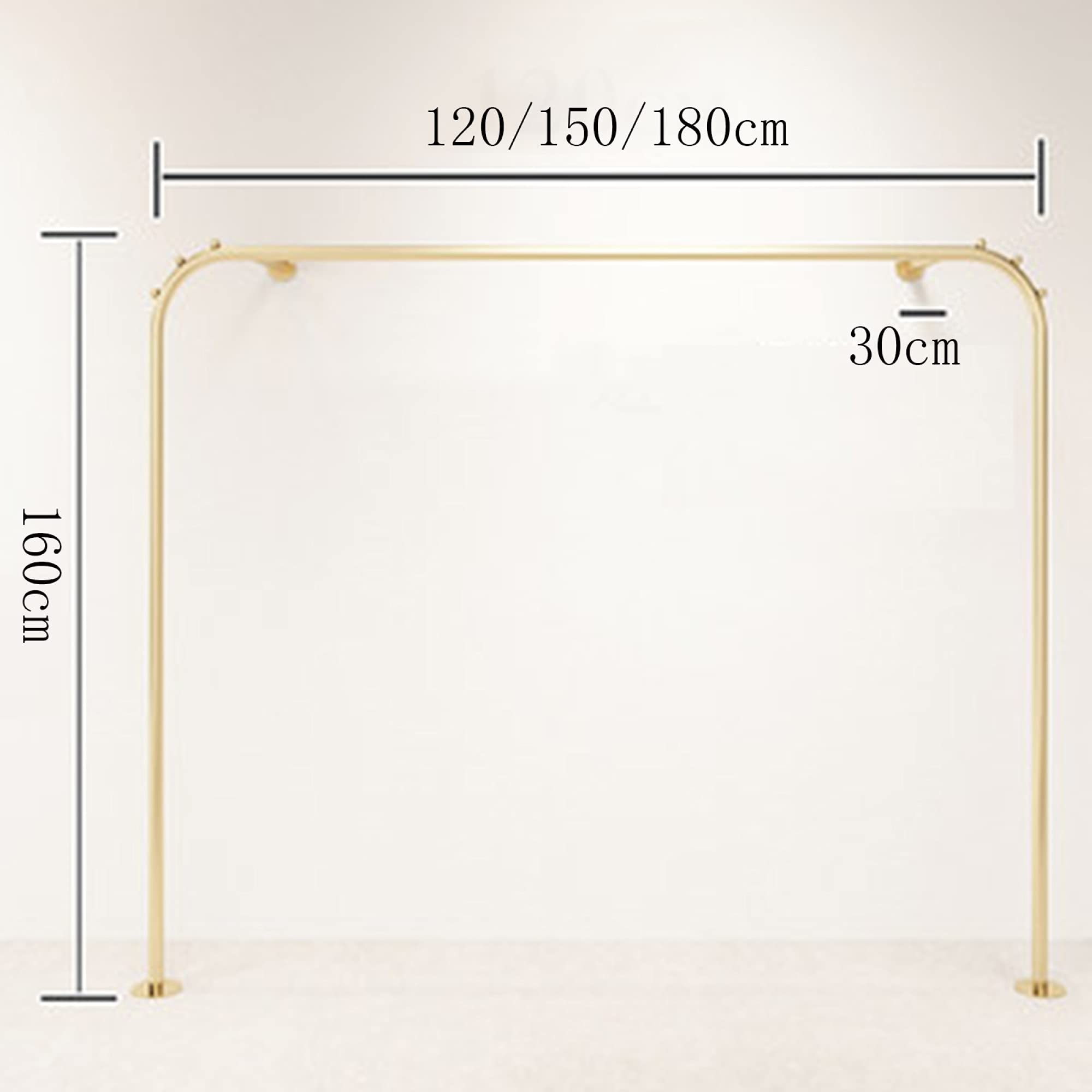 Wandmontierte Kleiderstange, Metall-Heavy-Duty-Kleiderbügel, Garderobe für Damenbekleidung, Einzelhandelsdisplay, Kleiderständer