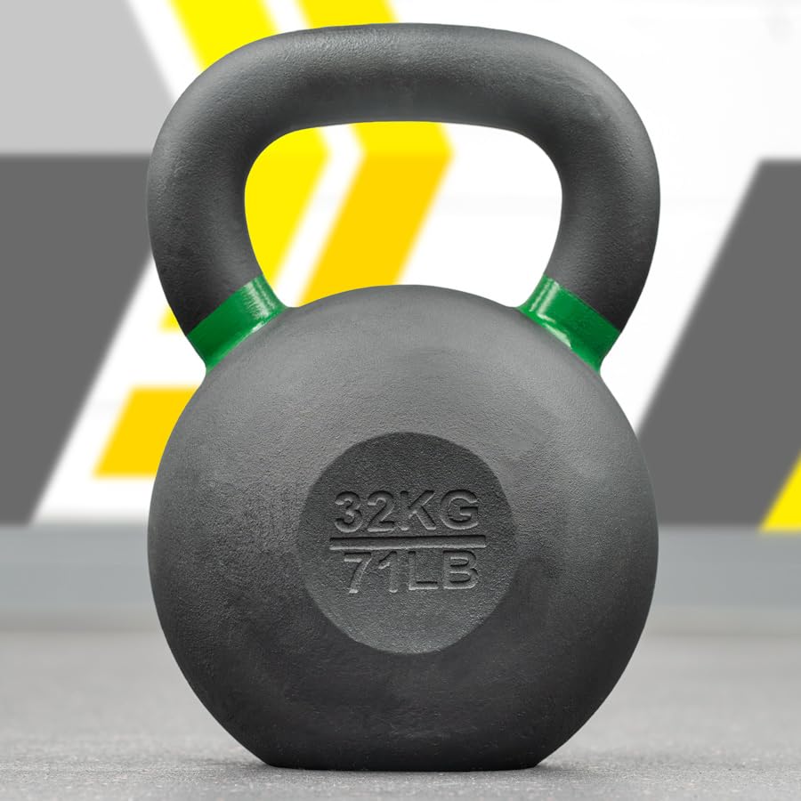 METIS Pro Cast Iron Kettlebells | Improve Your Strength Training with Premium-Quality Weights – Choose from Various Sizes [4-48kg] and 2 Set Options (32kg)