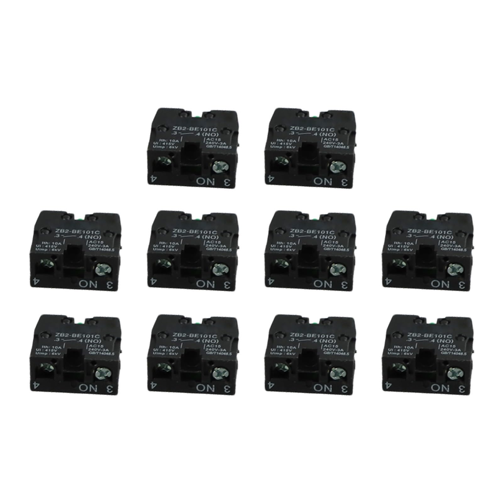 ZB2-BE101C ZB2-BE102C Schließerkontaktblock für elektrischen Schneider, 10 A, 600 V, 10 Stück