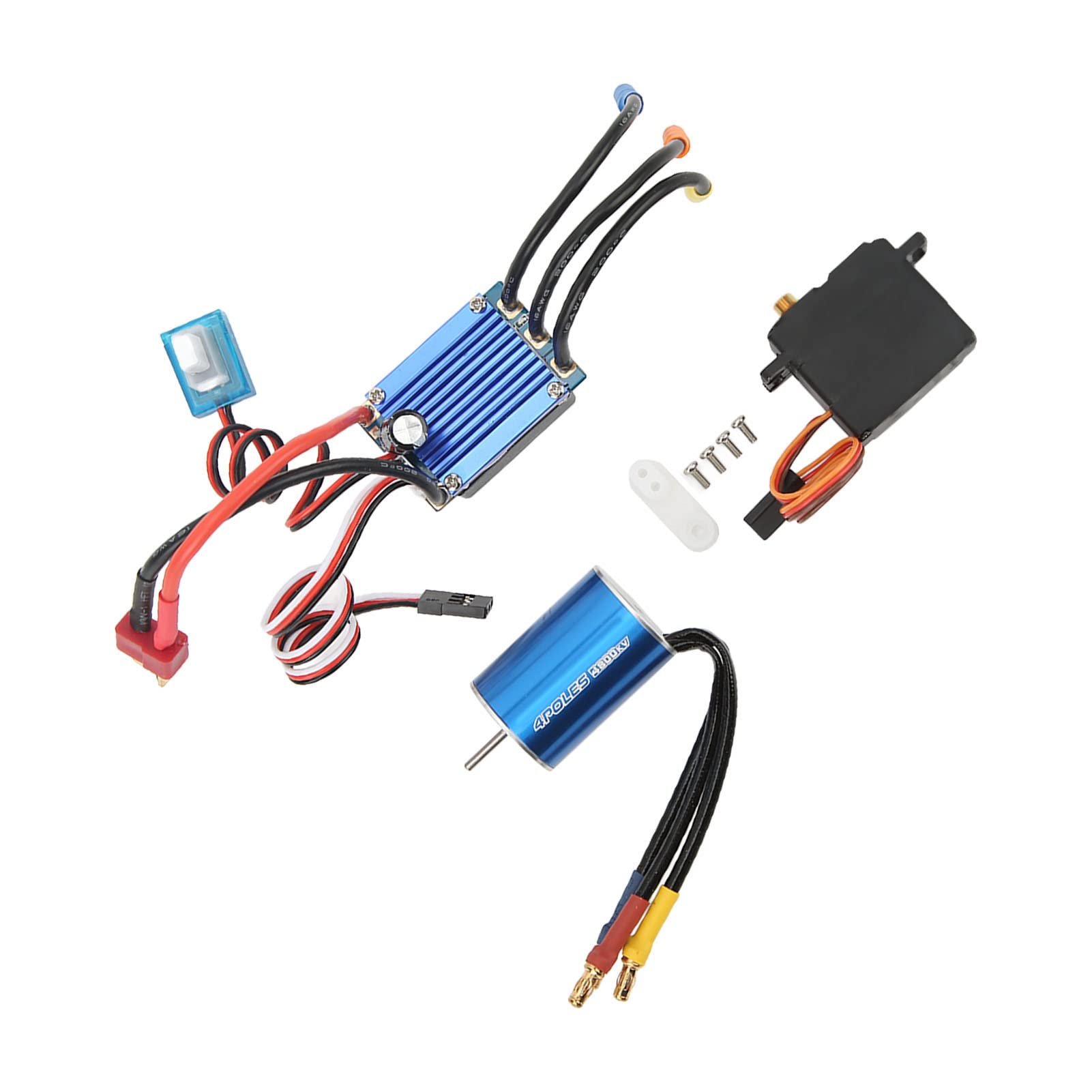 2435 4800 KV 25A ESC 2,2 kg silnik bezszczotkowy Servo RC do samochodów RC 1/16 1/18