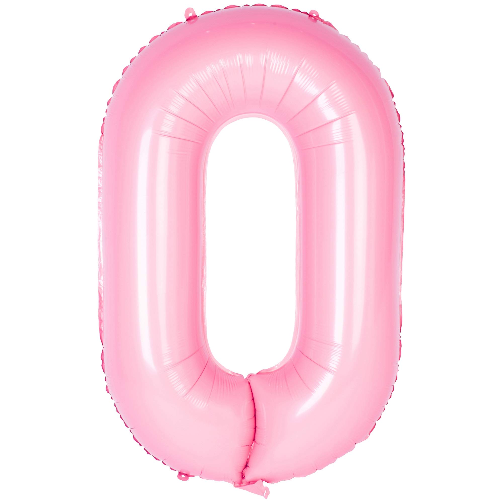 Red 0 balloon 40 Inch Giant Helium Foil Number 0 to 9 Red Balloon Birthday Wedding Party Digital Decorations (Number 0) — view 120