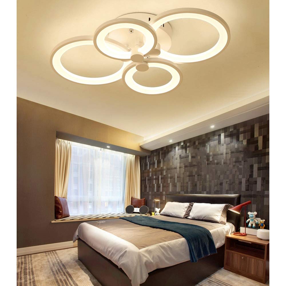 Lampa sufitowa LED, nowoczesna ściemnialna lampa wisząca do pokoju dziecięcego, żyrandol LED, sufitowa lampa sufitowa do salonu, sypialni, jadalni, 36 W