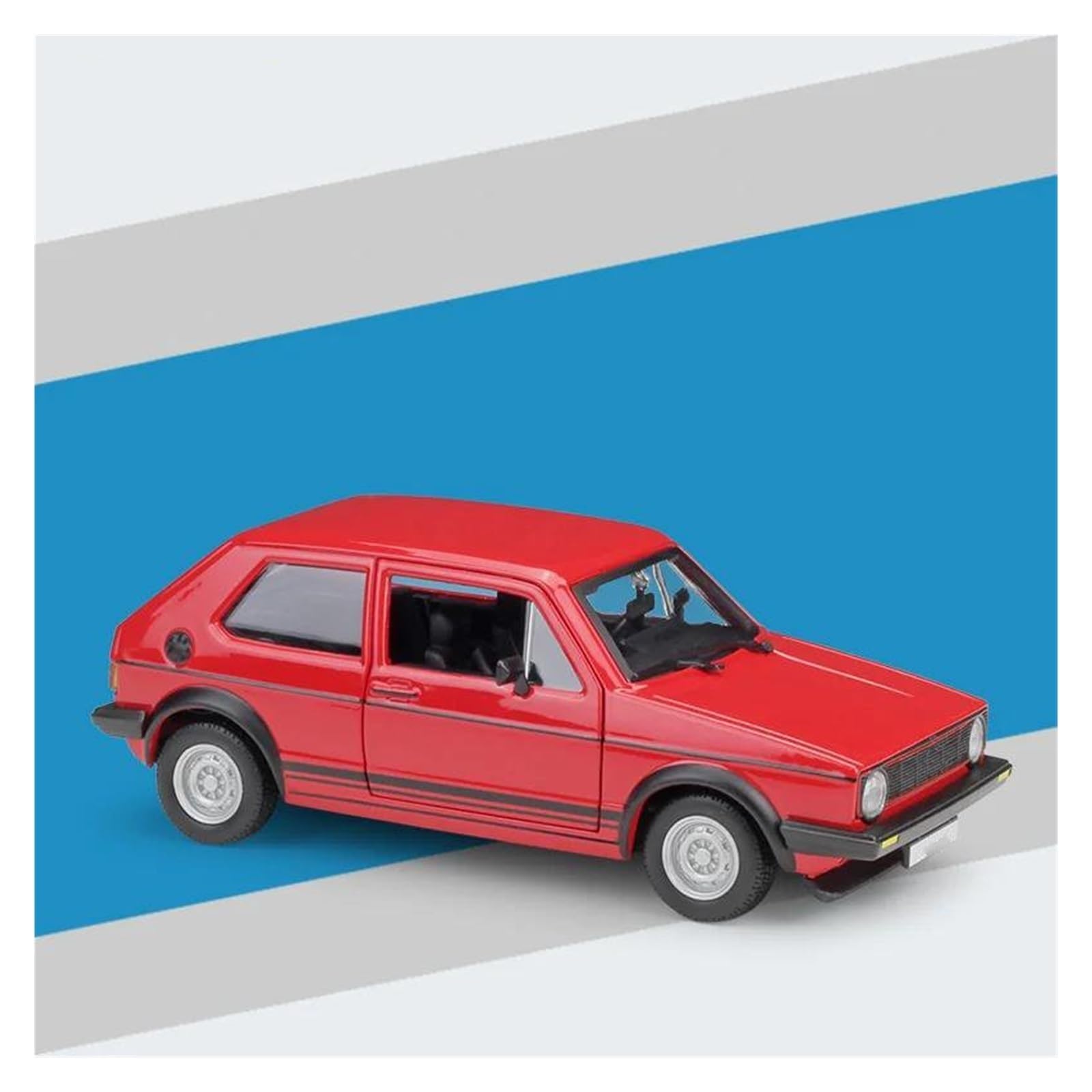 1:24 Per Golf Mk1 GTI 1979 Modellino Di Auto In Metallo Pressofuso Riproduzioni Scala(rosso)