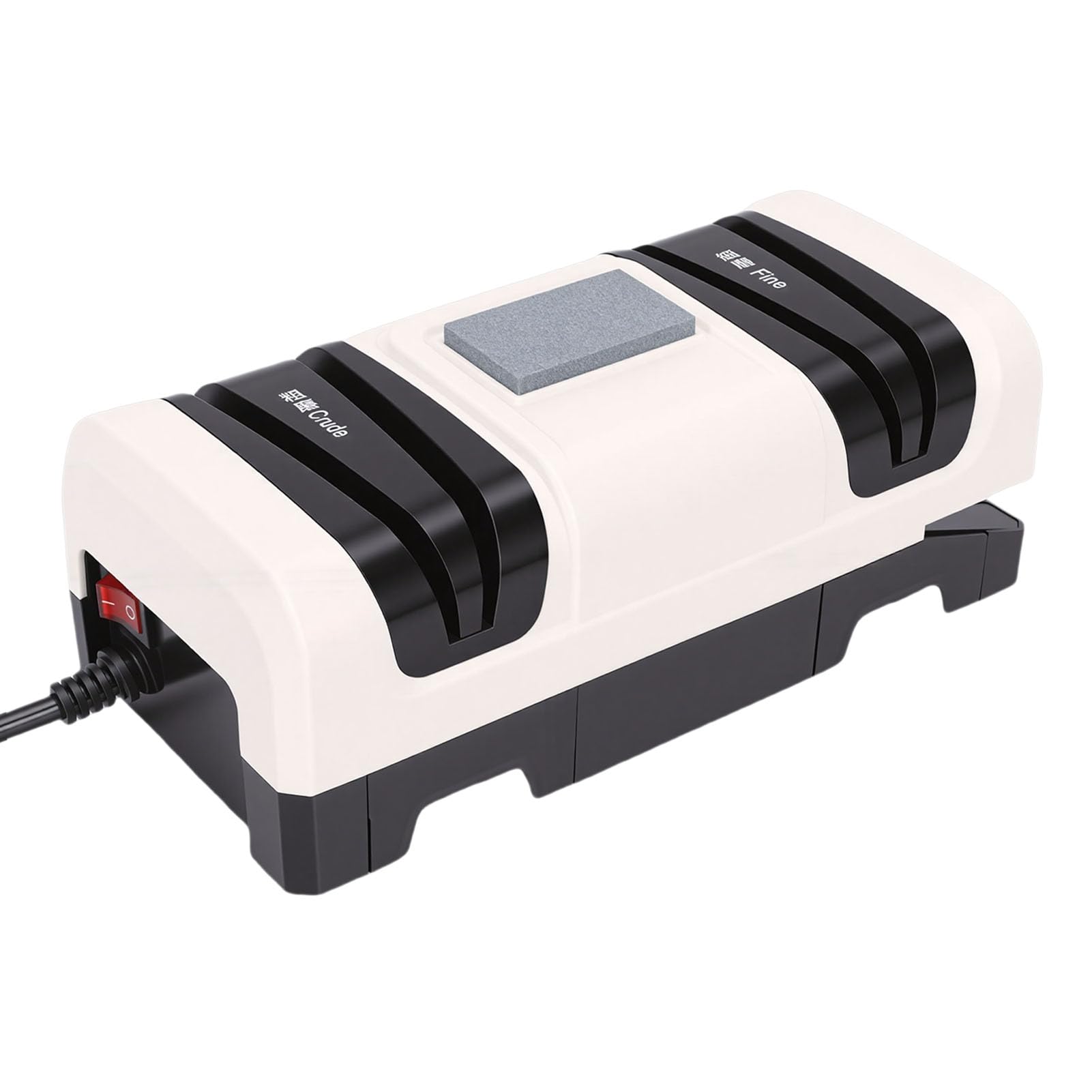 Afilador de Cuchillos Eléctrico de Tres Etapas de 6,5 Pulgadas con Recolector de Polvo Diseño Compacto Afila Cuchillos Tijeras en 60 Segundos Reduce la Fatiga de las Manos en un 75% para