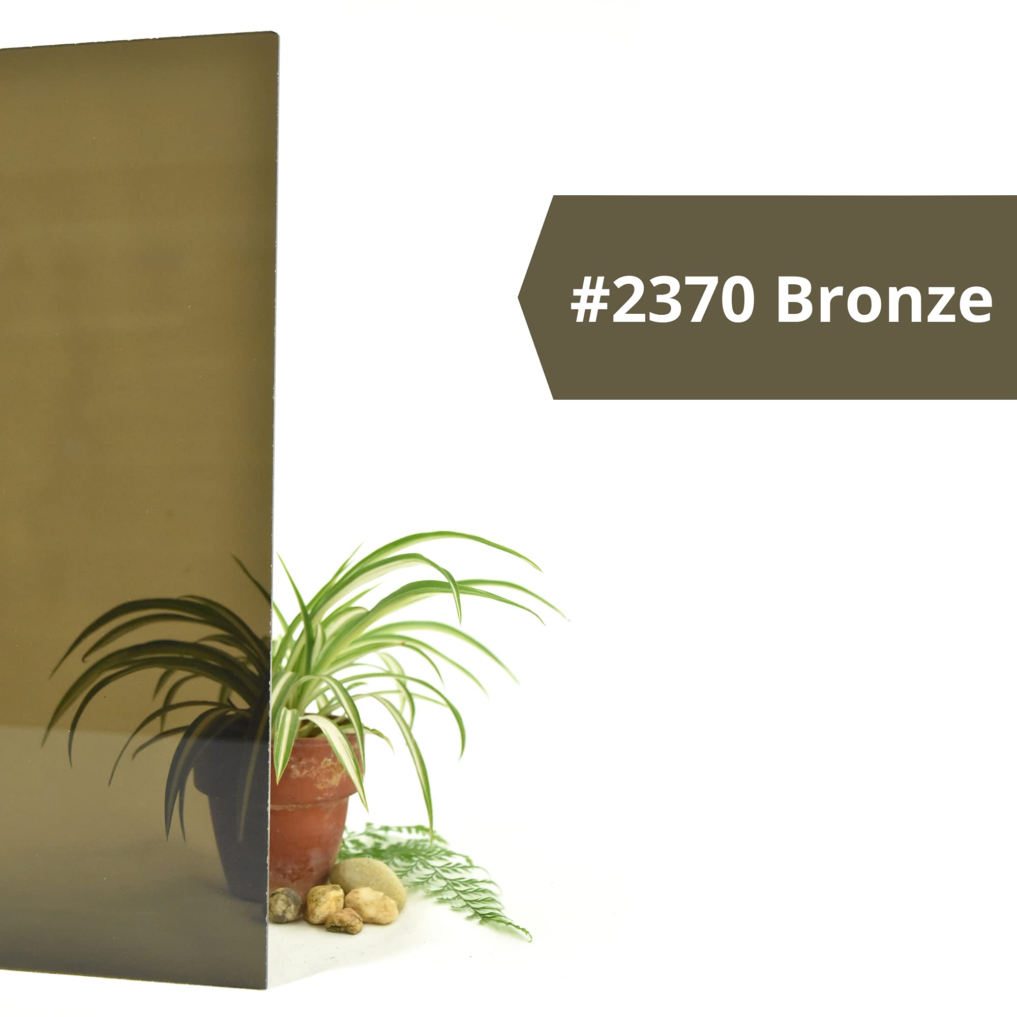 BuyPlastic 2370 Bronze Transparent Colored Acrylic Plexiglass Sheet 1/8