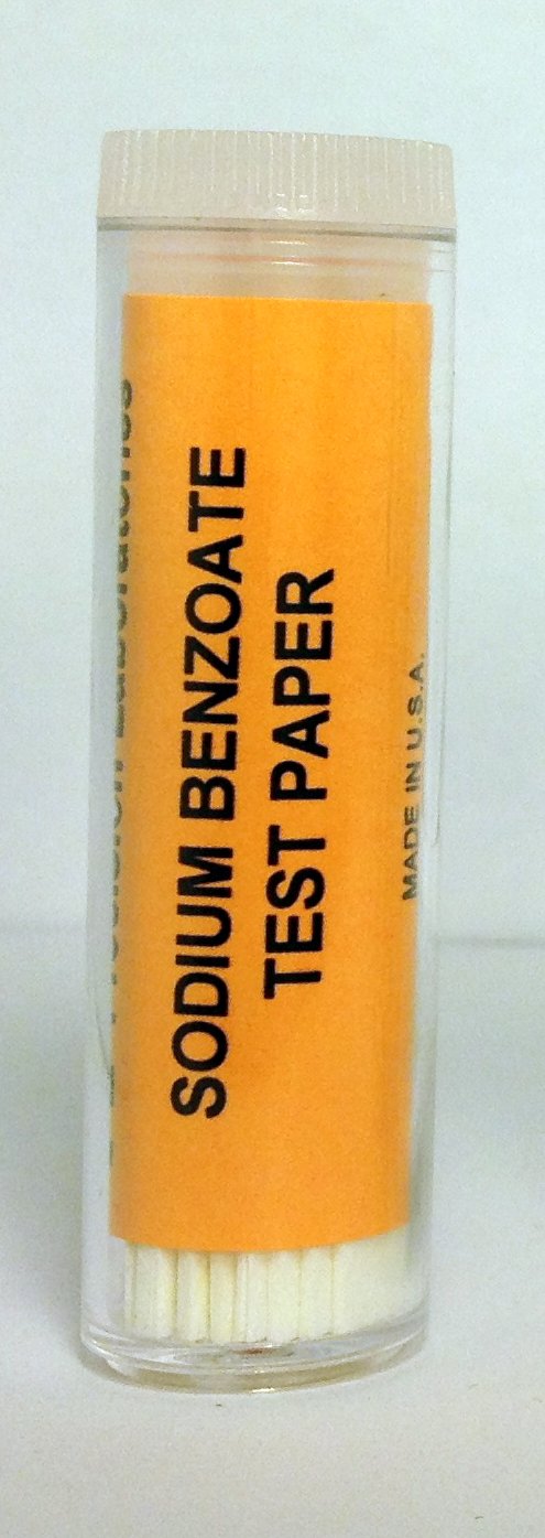 EISCOLabs Sodium Benzoate Paper Strips - Genetic Taste Testing (Vial of 100) - Model FSC1032 - Pack of 5