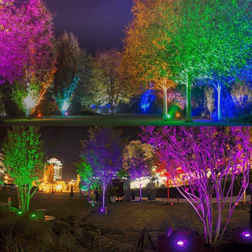 Noobibaba Mr16 Color Changing Led Bulbs, Mr16 Led Bulbs 4W 12V Gu5.3 Bi-Pin Base, Rgb Mr16 Color Changing Spotlight, Warm White+15 Multicolor For Landscape Lighting (3 Bulbs With A Remote) #TOP4