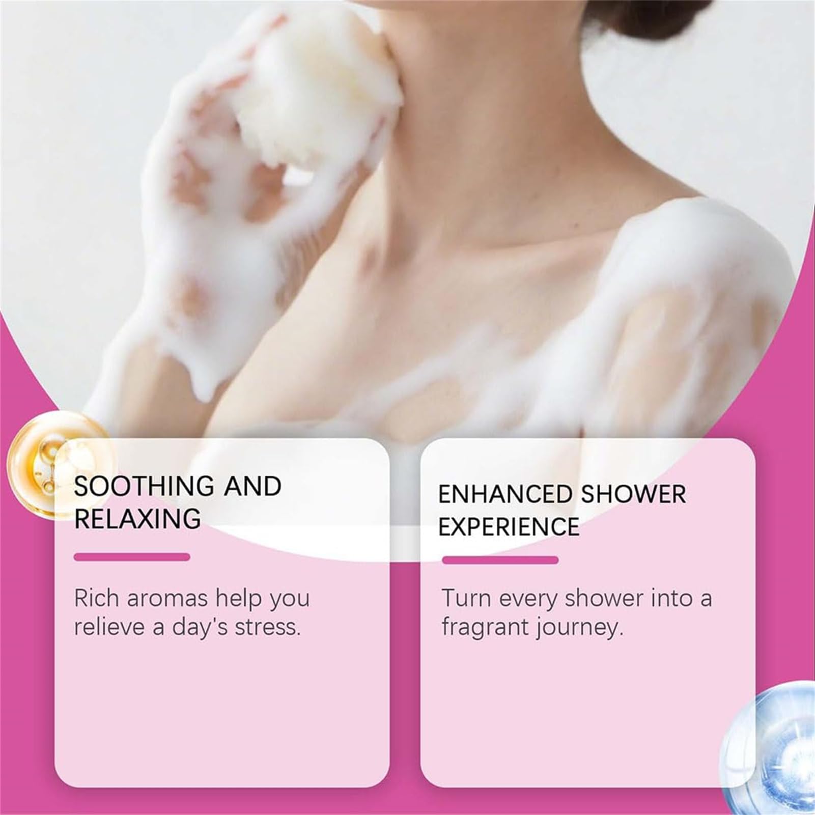 Bagnodoccia alla Rosa, Gel Doccia Detergente Profondo alla Rosa, Latte da Bagno Profumato Nutriente Idratante, Fragranza a Lunga Durata per Tutti i Tipi di Pelle