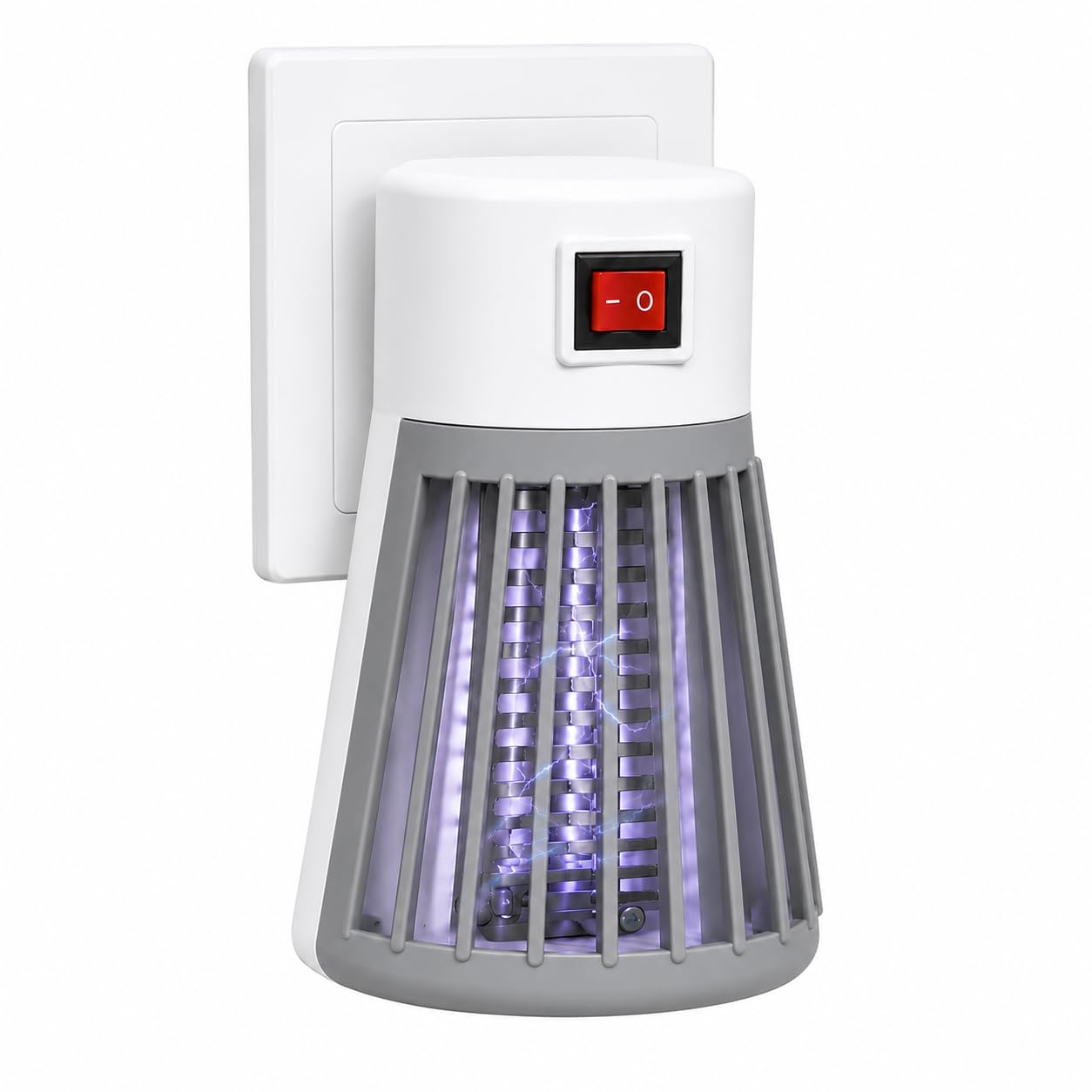 Electronic LED Mosquito Killer Trap Lamp with 2 Pin Plug | UV Light Bait, 360° Coverage, Noiseless Operation, Indoor Bug Zapper, Non-Toxic-image-5