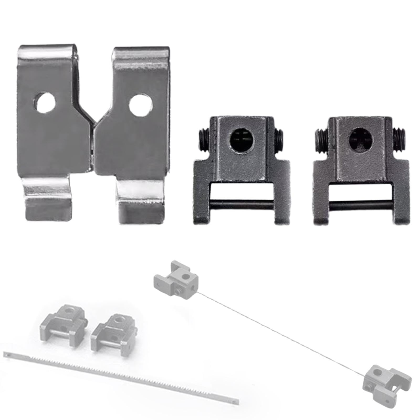 LOVIVER Supports de à chantourner pour en acier de précision, accessoires robustes, Ensemble de 4 Pièces