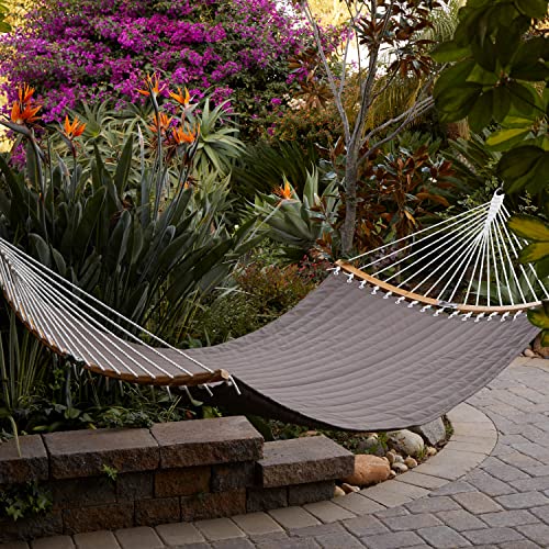 Classic Accessories Ravenna 81 X 55 Inch Quilted Double Hammock, Dark Taupe #TOP5