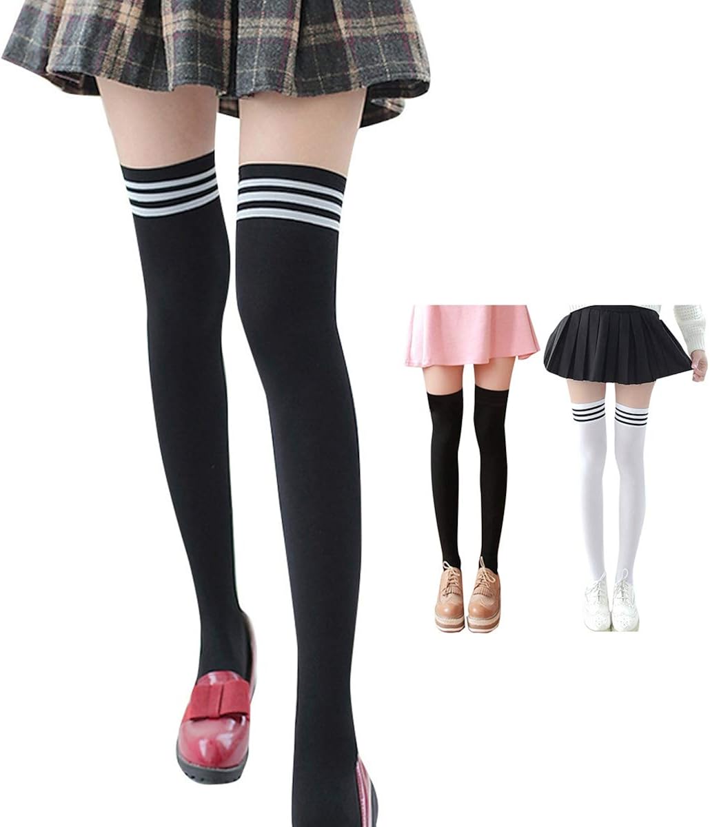 Over the knee socks with skirt Clearance