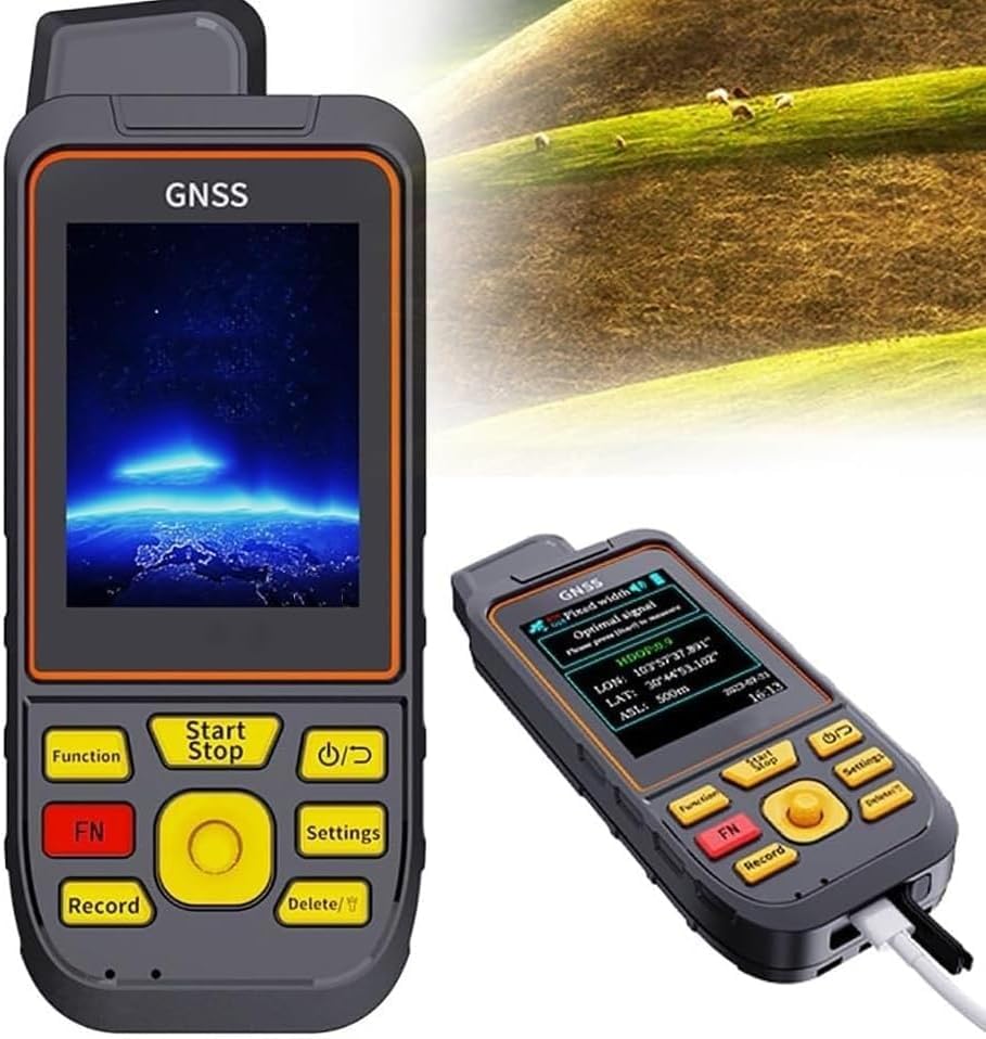 Localizador GPS de mano de alta precisión con pantalla a color de 3.6 pulgadas, medición en tiempo real, IP6 a prueba de polvo para exploración de campo y pesca en el mar
