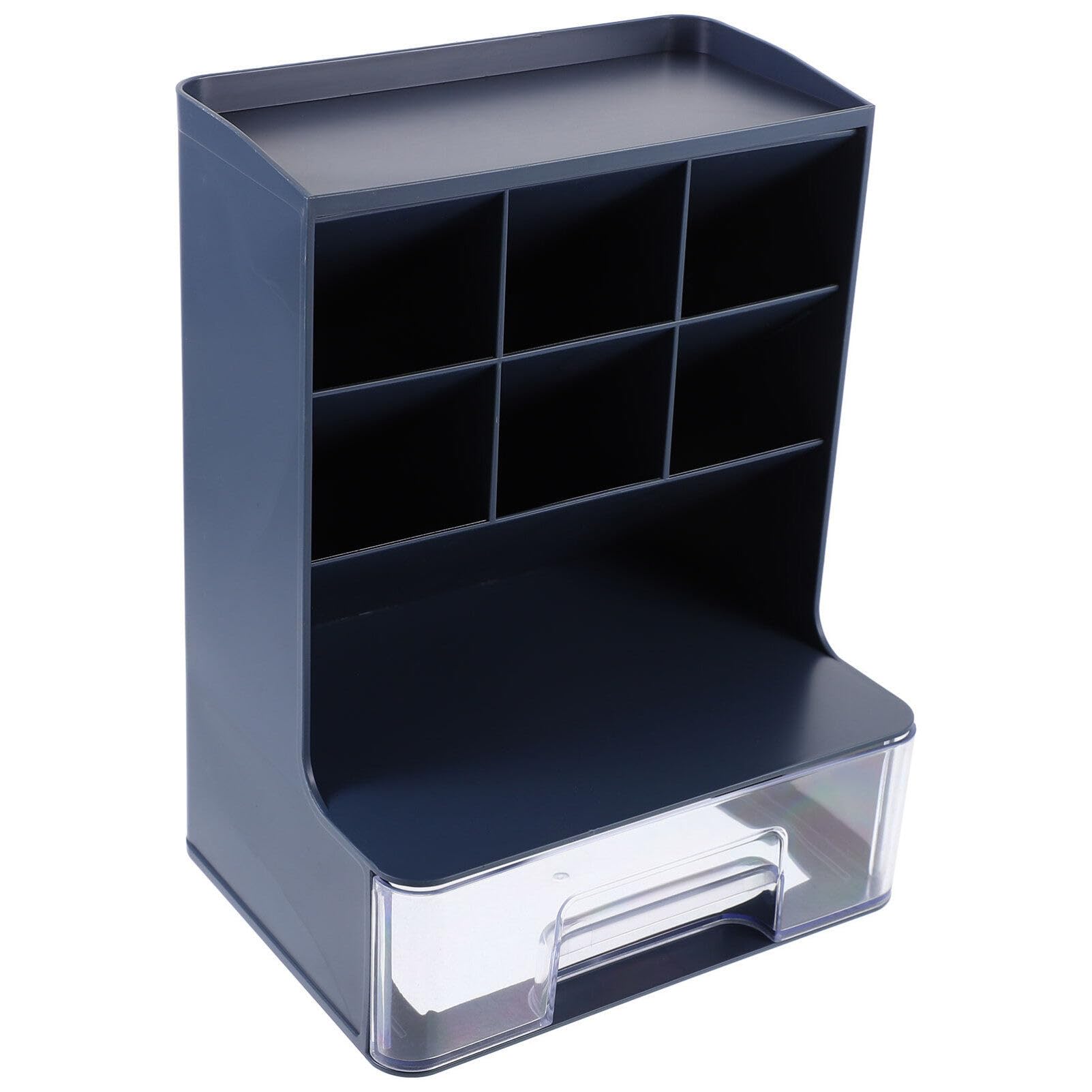 NUOBESTY Soportes Para Guardar Lápices Organizador De Brochas De Maquillaje Cajas De Taza Organizadora De Lápices Organizador De Bolígrafos Caja De Maquillaje Cajón El Plastico Oficina