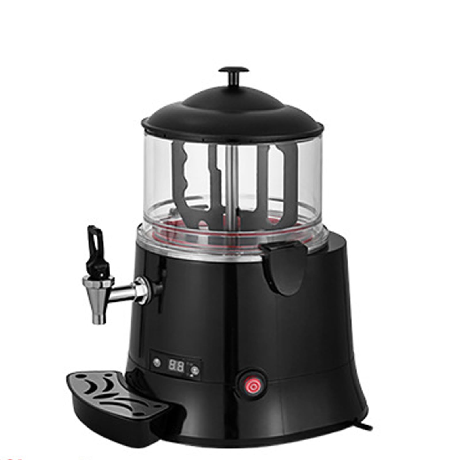 Wo Lai Gou 10l Commercial Hot Chocolate Dispenser Machine – Beverage Warmer With Faucet For Heating Chocolate, Coffee, Milk, Tea - Perfect For Parties, Cafes, And Events Black 5L