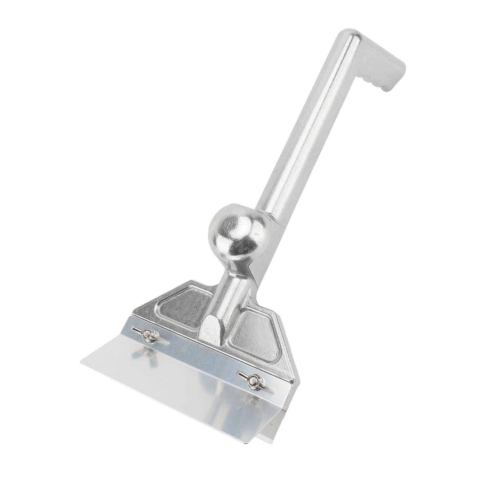 Commercial Griddle Scraper, 6 Inch Wide Stainless Steel Cutter, Aluminum Flat Top Griddle Scraper with Ergonomic Hand Hold, Guard, Ideal for Griddles, Flat Top Grills