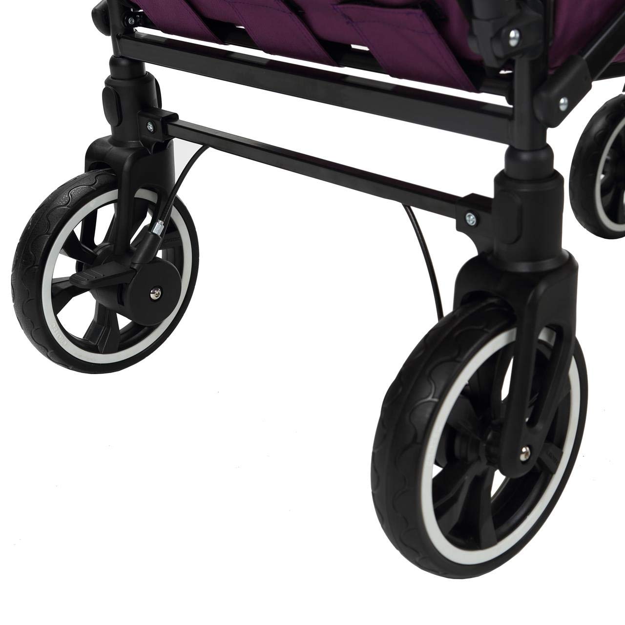 FUXLIFE handcart FX-CT850 purple, comfort foldable, children's transport trolley with sun canopy - Image 7