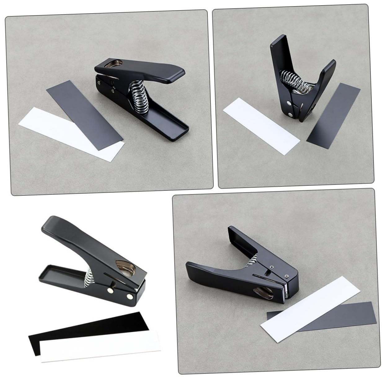 HANABASS Taglierina per Plettro Chitarra Puncher DIY Nero Strumento Portatile per Creare Plettri Precisi per Musicisti e Kit Bass Guitar Maker
