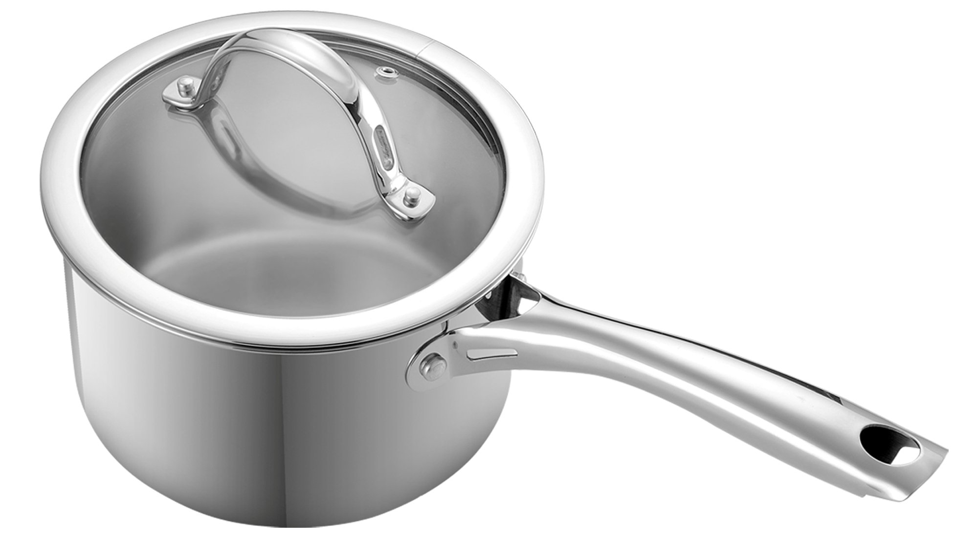 未使用 hajimebLe CreusetステンレススチールSaucepan with Lid 2qt シルバー SSP110016並行輸入