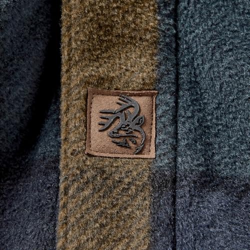 Legendary Whitetails Herren Standard Navigator Fleece-Hemd mit Knopfleiste, Blue Moon Square, Größe L
