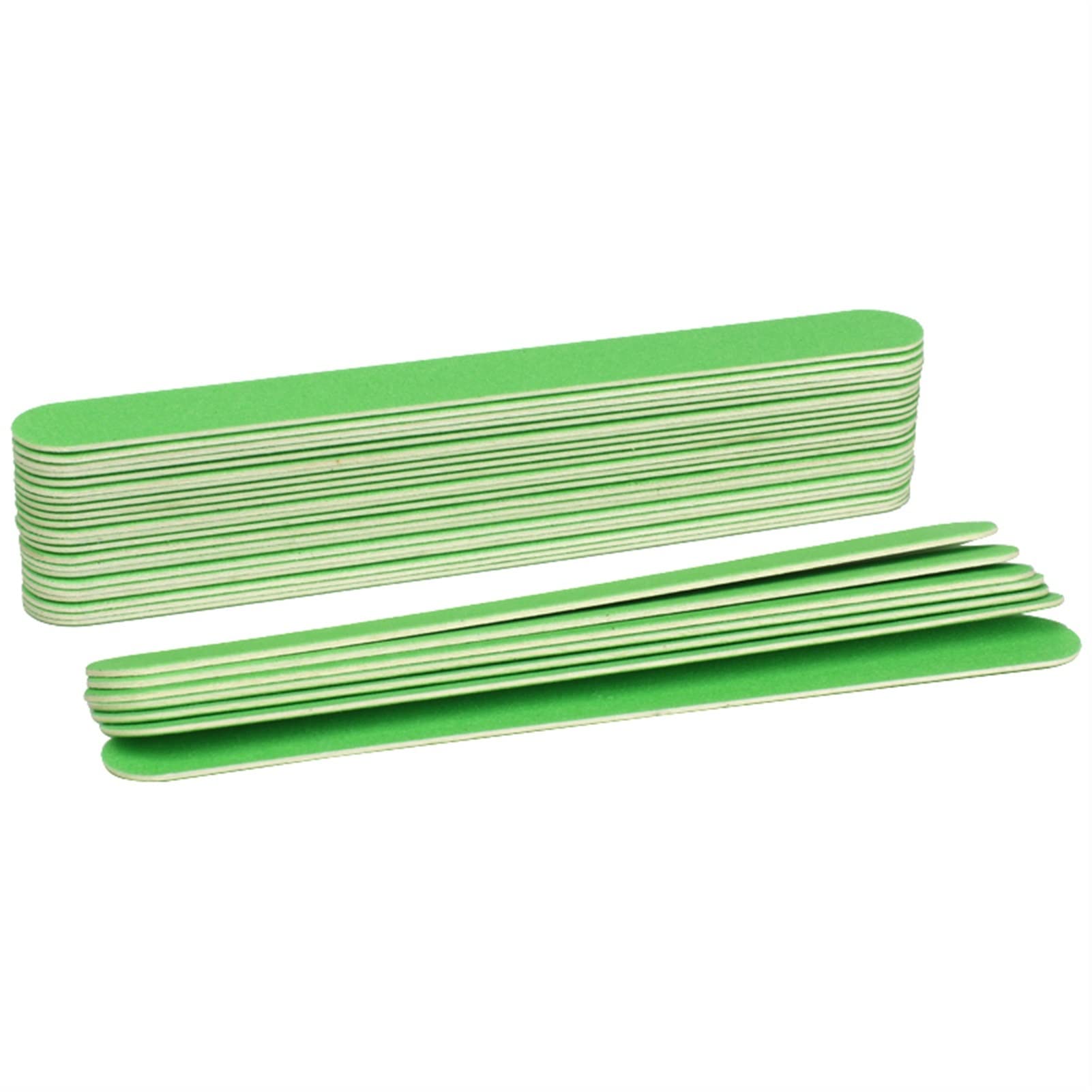 Kit per la Cura delle Unghie Emery Boards con Nail Lime for Unghie in Legno da 200 Pezzi 180/240 Carta vetrata Verde con tampone Dritto a Doppia Faccia(Lime)