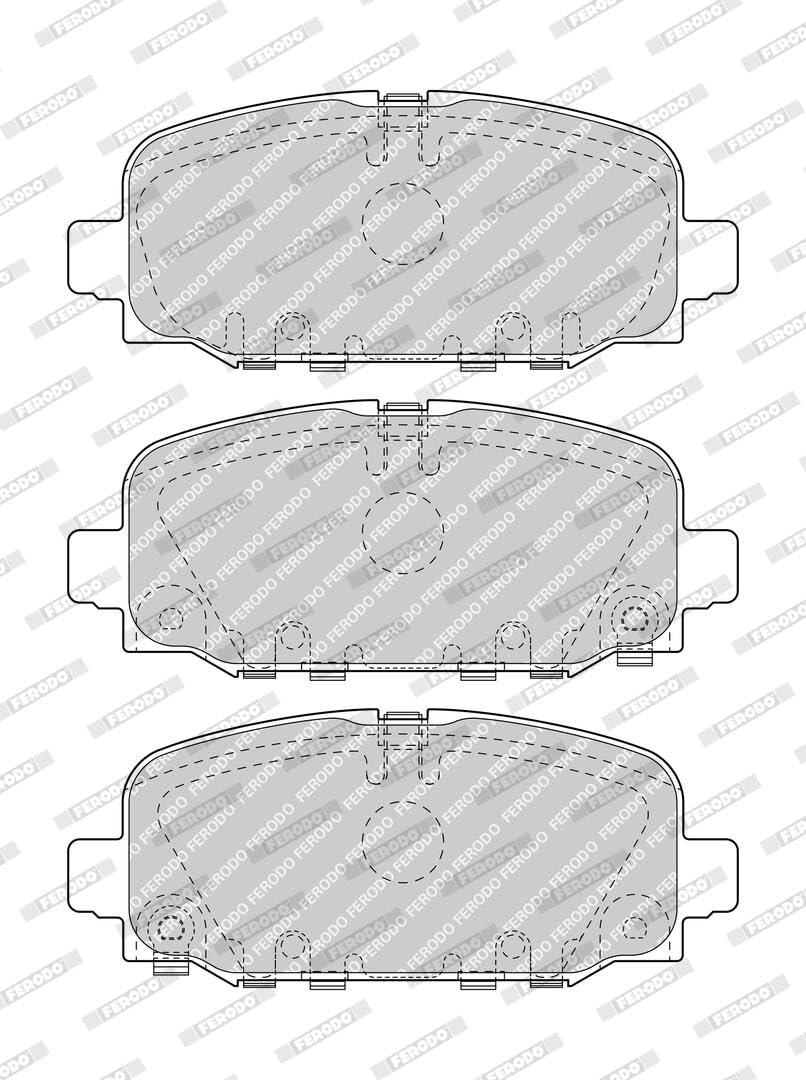 FERODO Kit pastiglie freni Posteriore con segnalatore acustico usura con accessori FDB5049 Compatibilità con JEEP Compass MP, M6 | Compatibile con: JEEP COMPASS