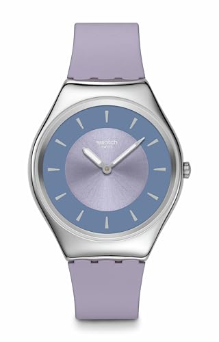 Swatch LYRICALLY Uni Casual Watch Purple Stainless Steel Quartz Lavender, Violett, Modern