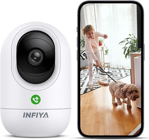 2K Baby Camera-WiFi Home Security Cameras Indoor via One-Tap Call