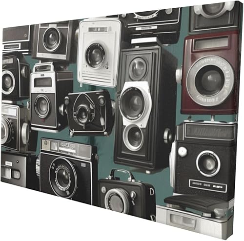 Miniatura 2 de RLDOBOFE Lienzo decorativo de pared para dormitorio, colección de cámara retro y fresca, decoración de pared abstracta para sala de estar, pinturas