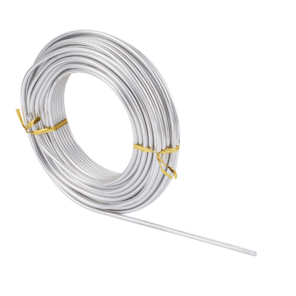 7-Color Silver Aluminum Craft Wire Set - 1.5mm (15 Gauge), 16.5 Ft Each Roll - View #2