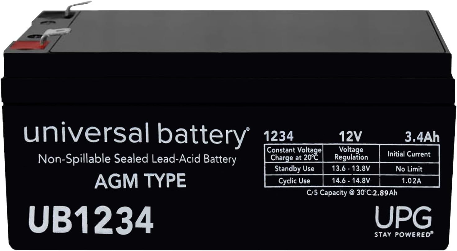 Universal Power upg-ub1234 Battery 12v 3.4ah [Camera]