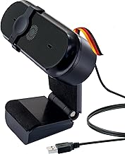 SCHWAIGER WCM10 Webcam Videokamera Videochat 1280x720P HD mit Mikrofon Objektivabdeckung Plug&Play Streaming Videokonferenz Videoanrufe schwarz