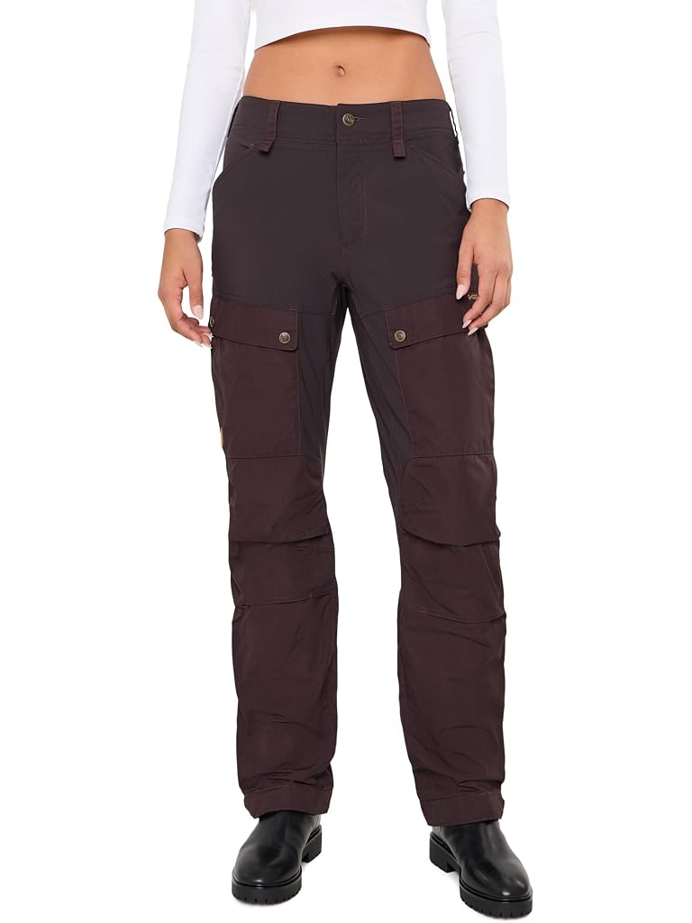 Black Fjällräven Keb Trousers Curved