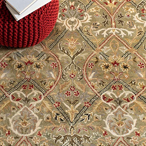 Safavieh Persian Legend Collection 2'6" X 10' Light Green / Rust Pl819B Handmade Traditional Premium Wool Runner Rug #TOP5